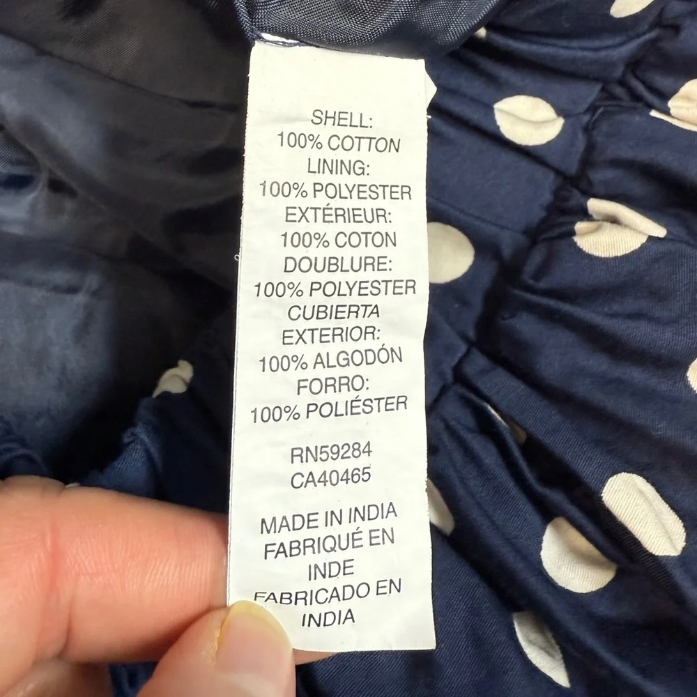 ⚡️3/$20⚡️Children's Place: Girls Navy Blue / White Polka Dot Skirt, M (7 / 8)